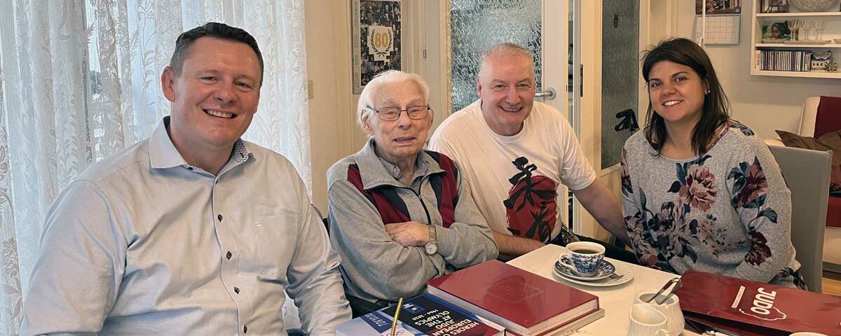 Besuch bei Erich Nicham zu seinem 94. Geburtstag.